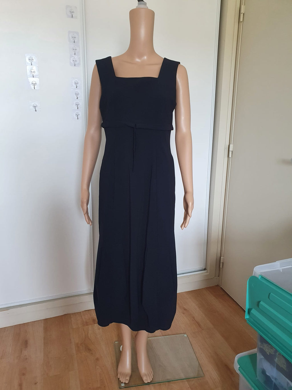 Élégante Robe Longue Noire Hugan'co- Taille 40