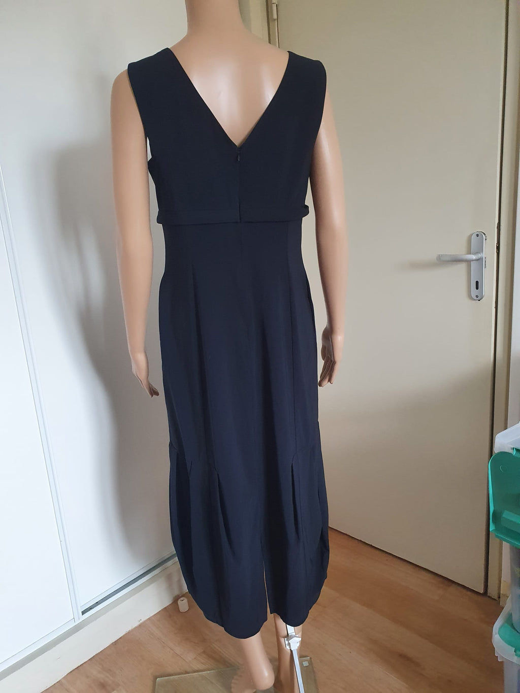 Élégante Robe Longue Noire Hugan'co- Taille 40
