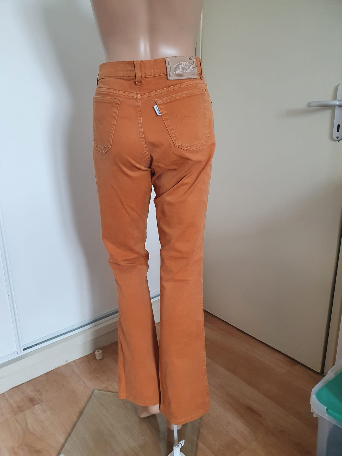 Pantalon Jeckerson Femme Slim Fit - Ocre Caramel - Made in Italy- T40