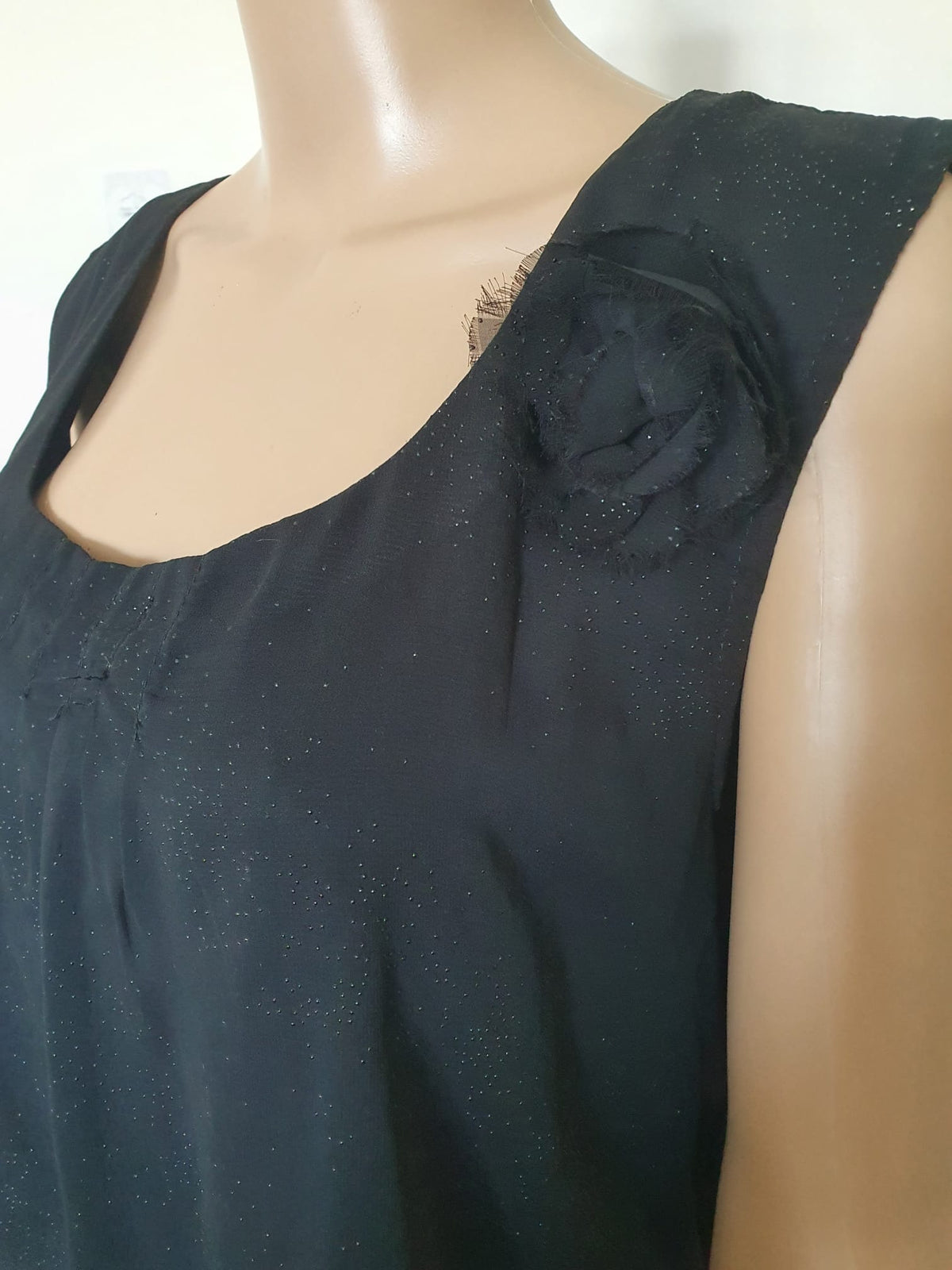 Robe de Soirée Noire Armand Thiery – Élégance & Scintillement (Taille 46 / 3XL)