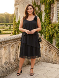 Robe de Soirée Noire Armand Thiery – Élégance & Scintillement (Taille 46 / 3XL)