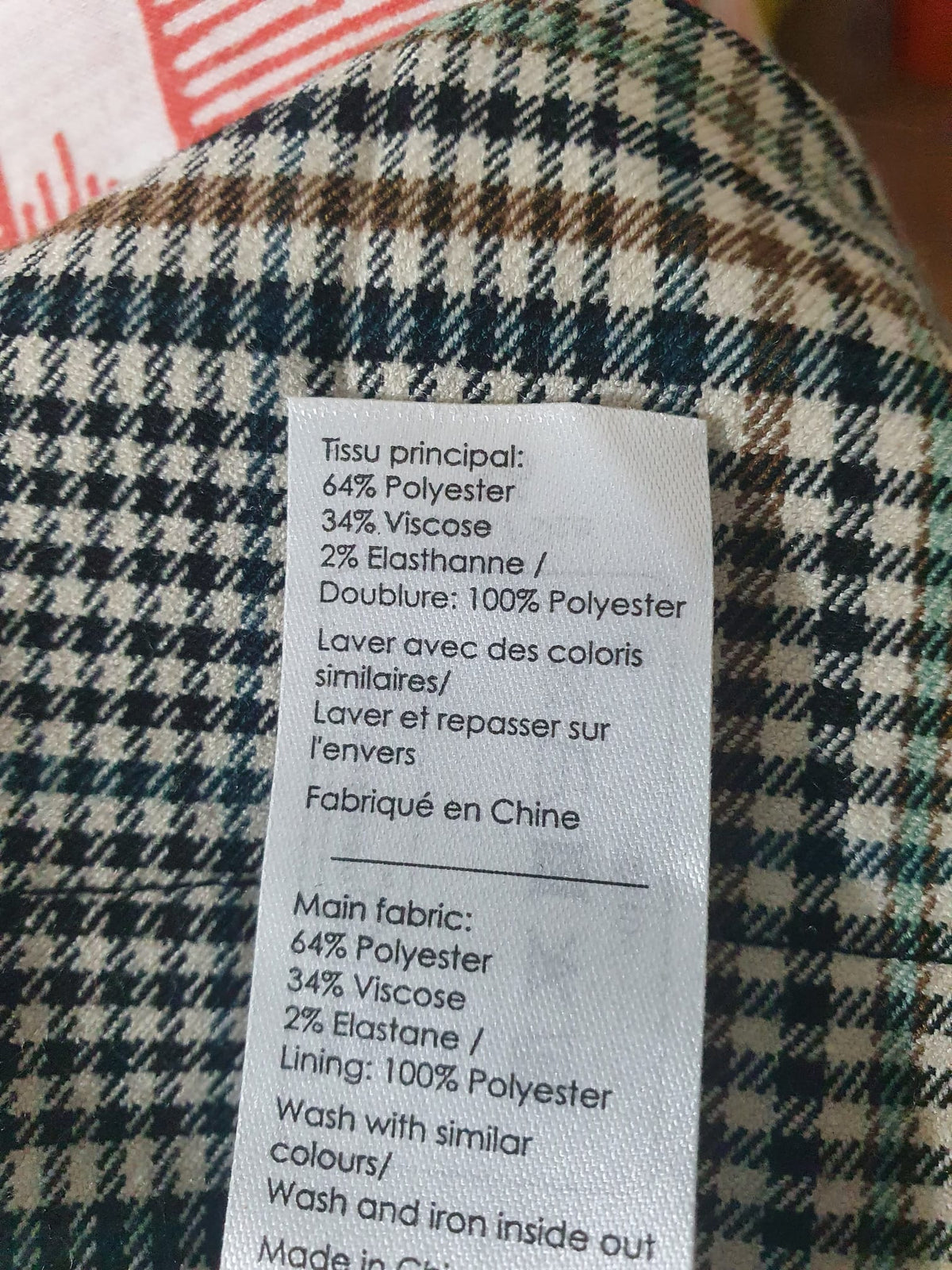 Robe Courte à Carreaux Cache Cache - Col V & Coupe Portefeuille - Neuve avec Étiquette (Taille 36)
