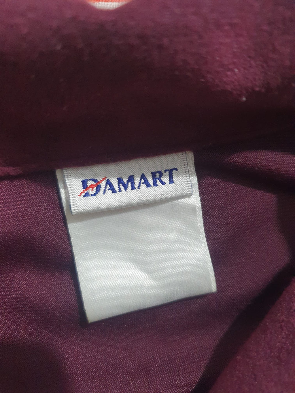 Surchemise Femme Bordeau / Prune Damart – Veste-Chemise Bi-Matière Suédine & Mailles T44 / 46