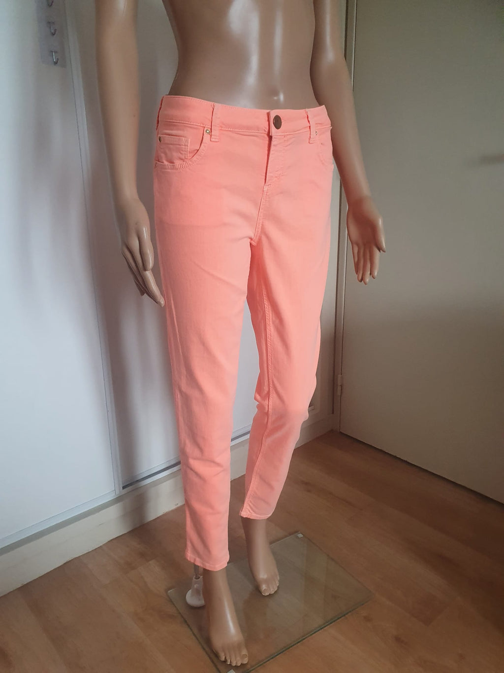 Pantalon Slim Rose Saumon Promod – Taille 40