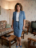 Blazer d’Été Vintage années 80/90  – Marilyn de Perel Paris - T44 - Odalocca 
