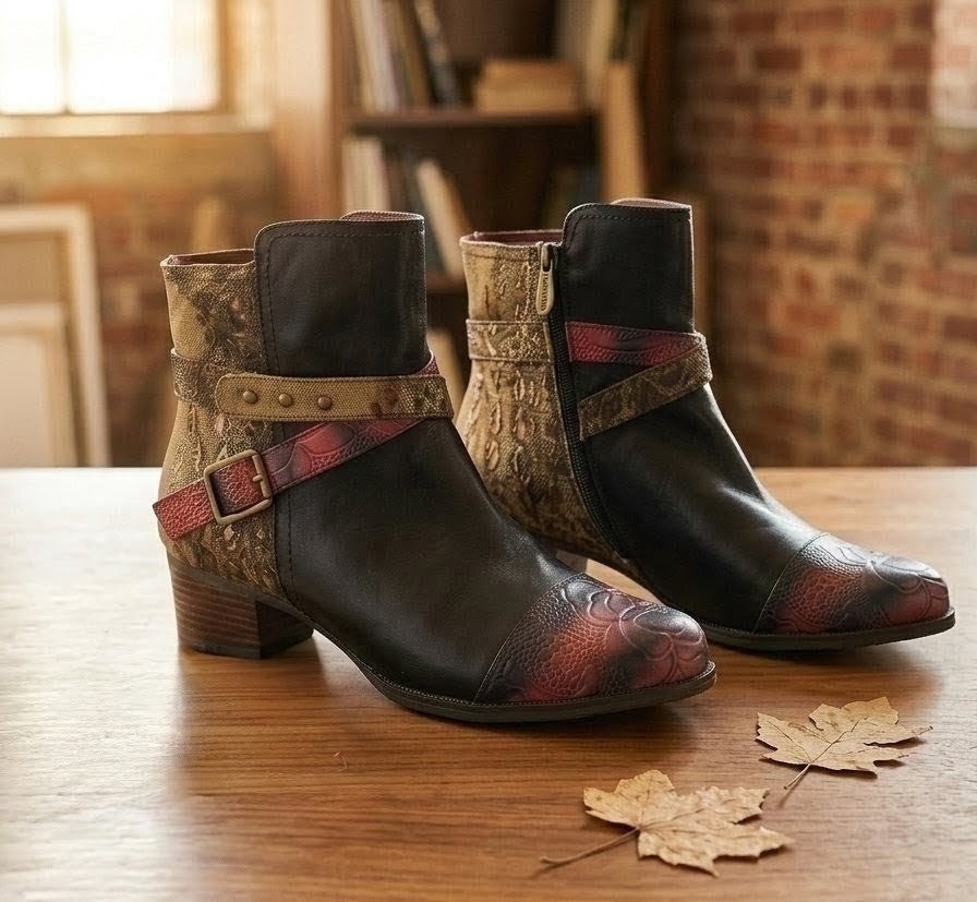 Bottines en cuir originales,  Laura Vita,  pointure 40. Odalocca 