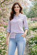 Chemise fleuri Liberty,  Un Jour Ailleurs,  taille 38