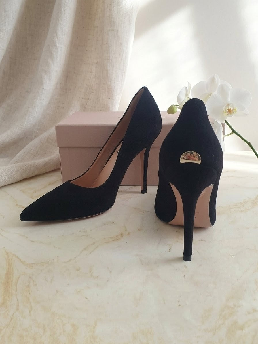 ​👠 Escarpins Liu Jo "Marilyn" en Daim Noir – Neufs avec Boîte- p39