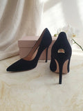 ​👠 Escarpins Liu Jo "Marilyn" en Daim Noir – Neufs avec Boîte- p39