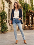 Jean Slim Ikks Denim - L'élégance Rock & Bohème- Taille 36