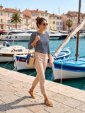 Pantalon Chino Femme Beige "Le Phare de la Baleine" - Taille 36 (FR) -