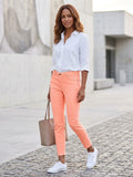 Pantalon Slim Rose Saumon Promod – Taille 40. Odalocca 
