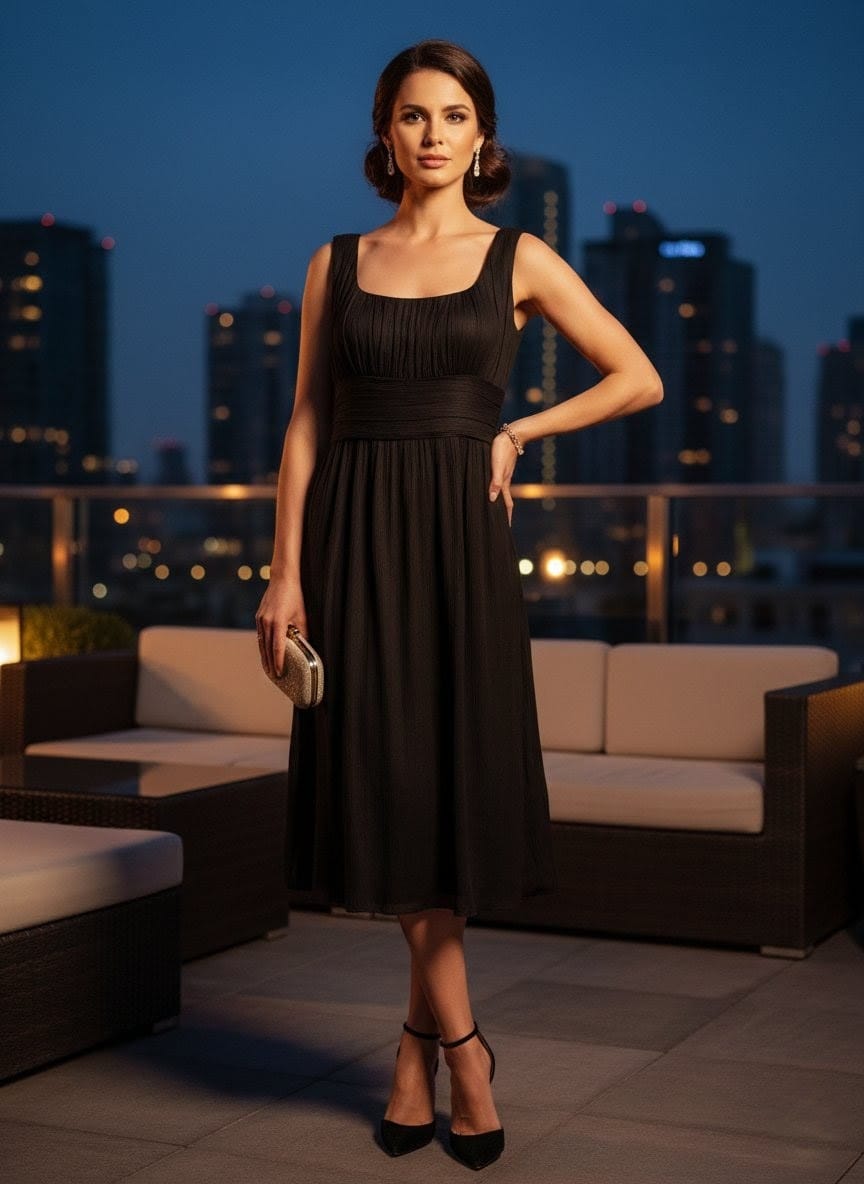 Robe de luxe parisien 100% soie, marque : Apostrophe en Taille 44