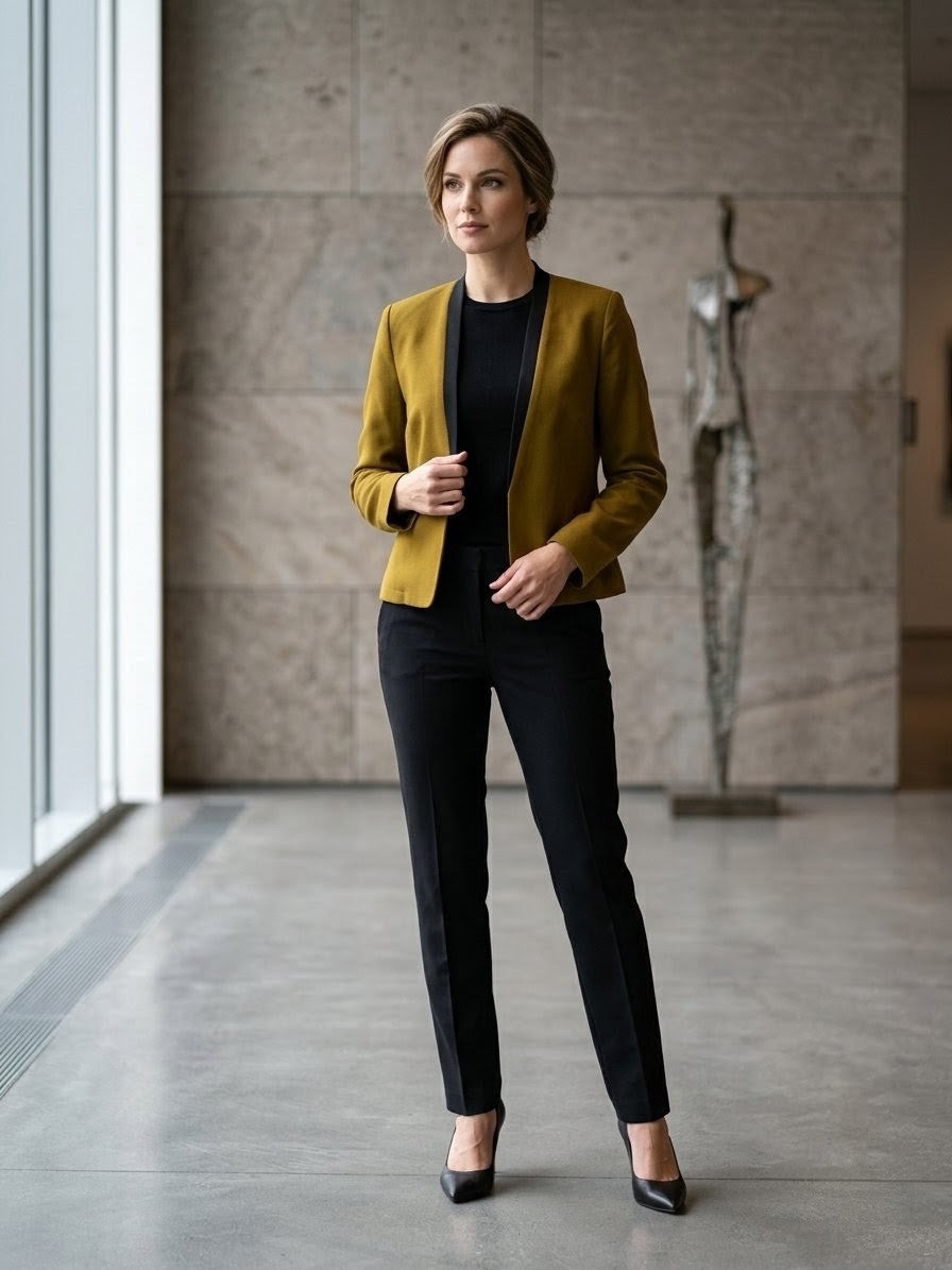 Veste Blazer Femme kaki RIU Paris Taille 38 | Odalocca
