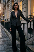 Veste Blazer Noir et Argenté "Fi'More" – T36. Odalocca 