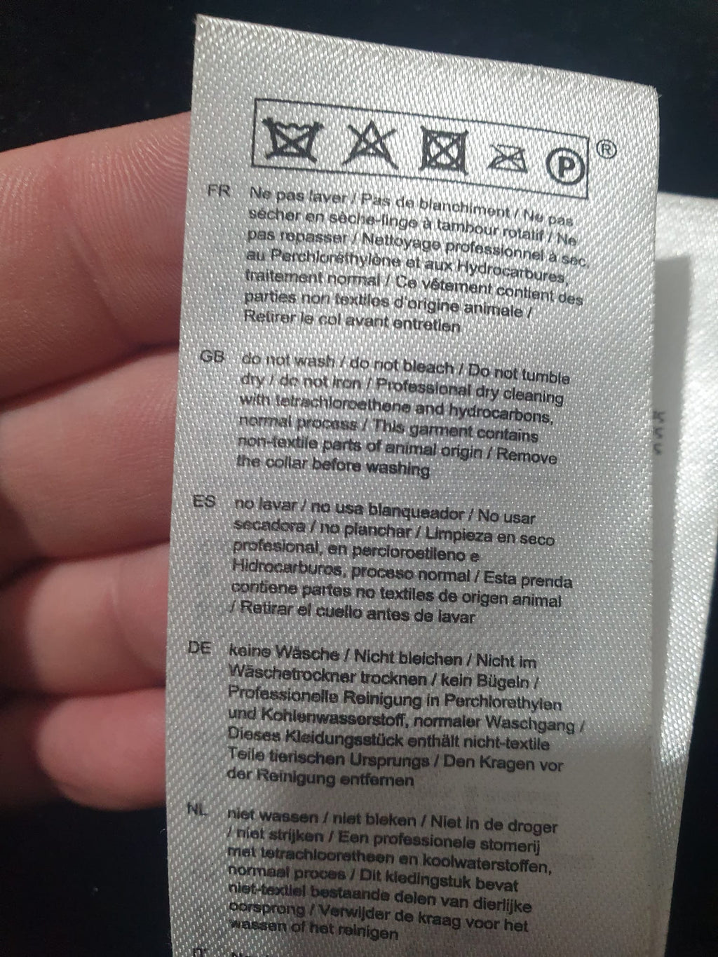 Parka Maje "GOBY"- Bleu Marine- Fourrure & Cuir- Taille 36