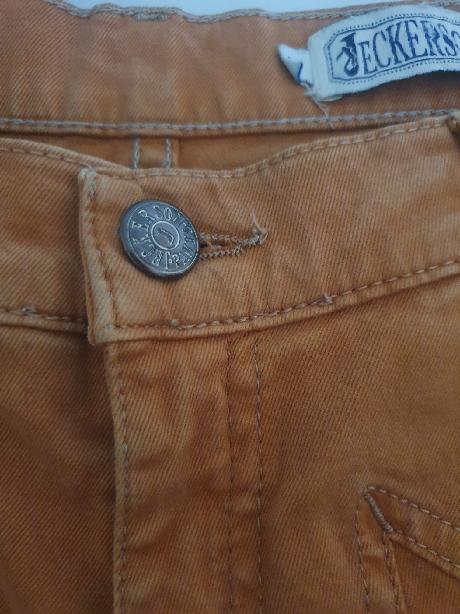 Pantalon Jeckerson Femme Slim Fit - Ocre Caramel - Made in Italy- T40