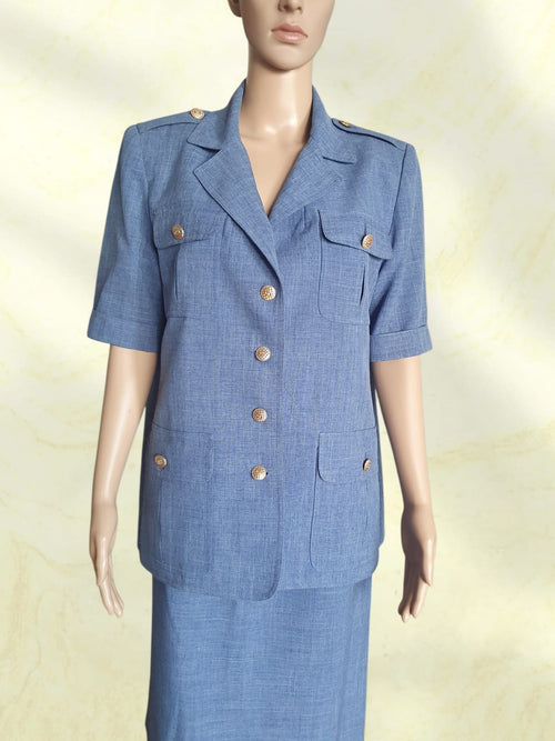 Blazer d’Été Vintage années 80/90  – Marilyn de Perel Paris - T44