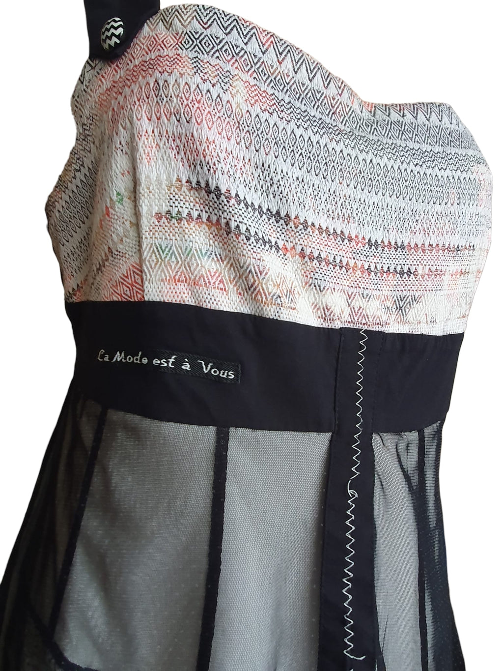 Robe de Créateur "La Mode est à Vous" – Style Bohème Chic & Asymétrique - Taille 38 (M