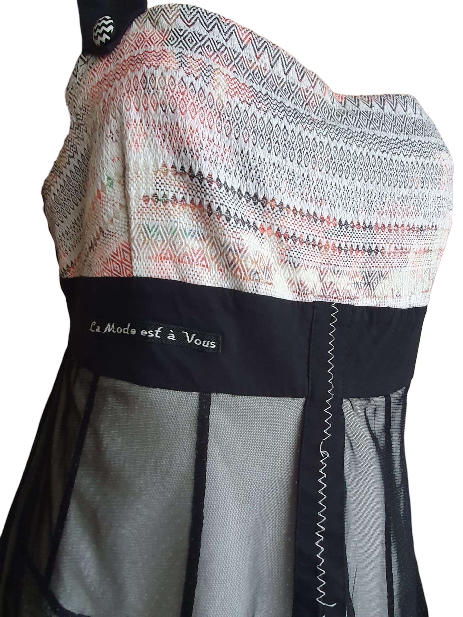 Robe de Créateur "La Mode est à Vous" – Style Bohème Chic & Asymétrique - Taille 38 (M