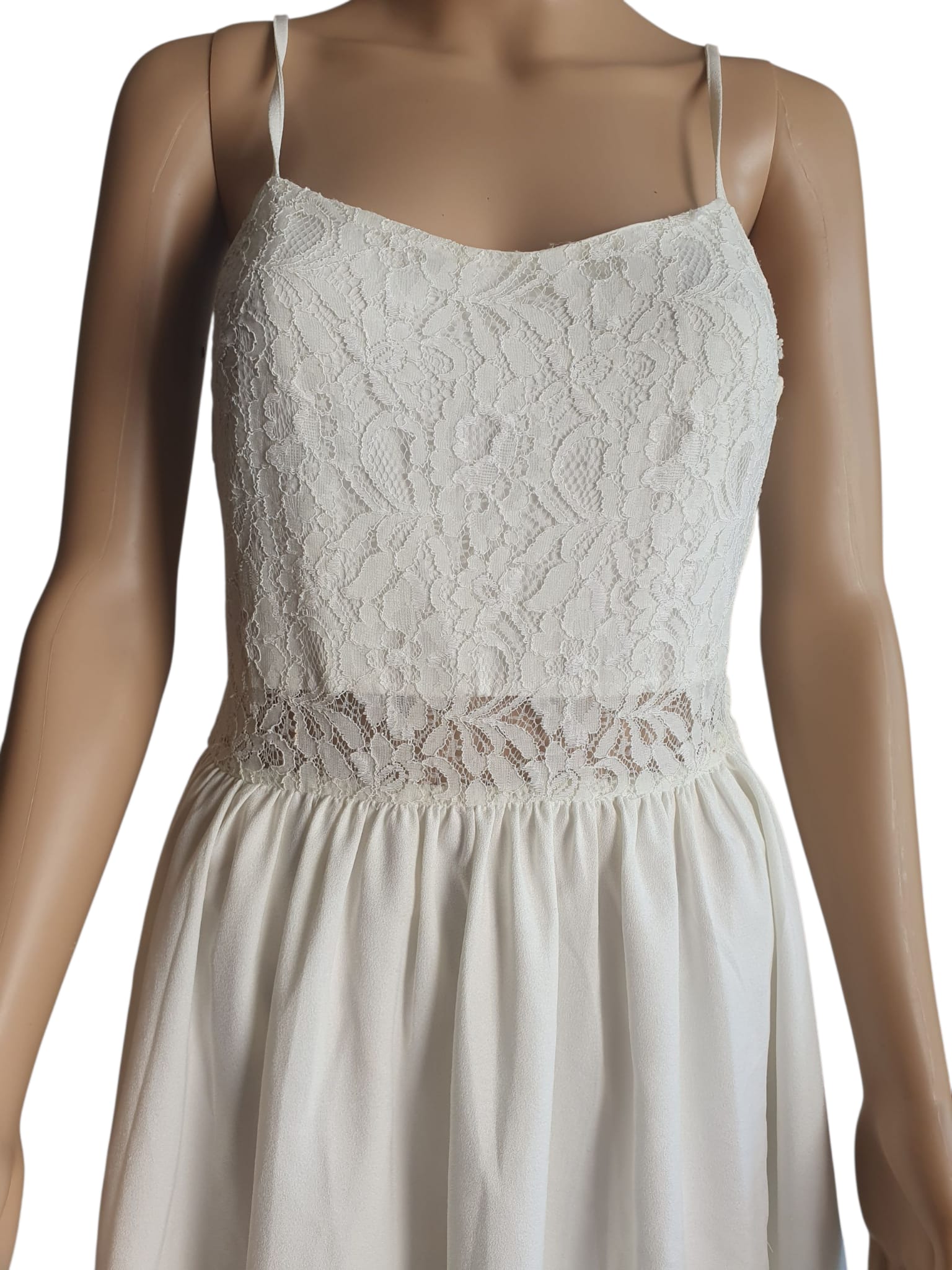 La Robe "Escale Bohème"- Caméléon- Blanche & Dentelle T38