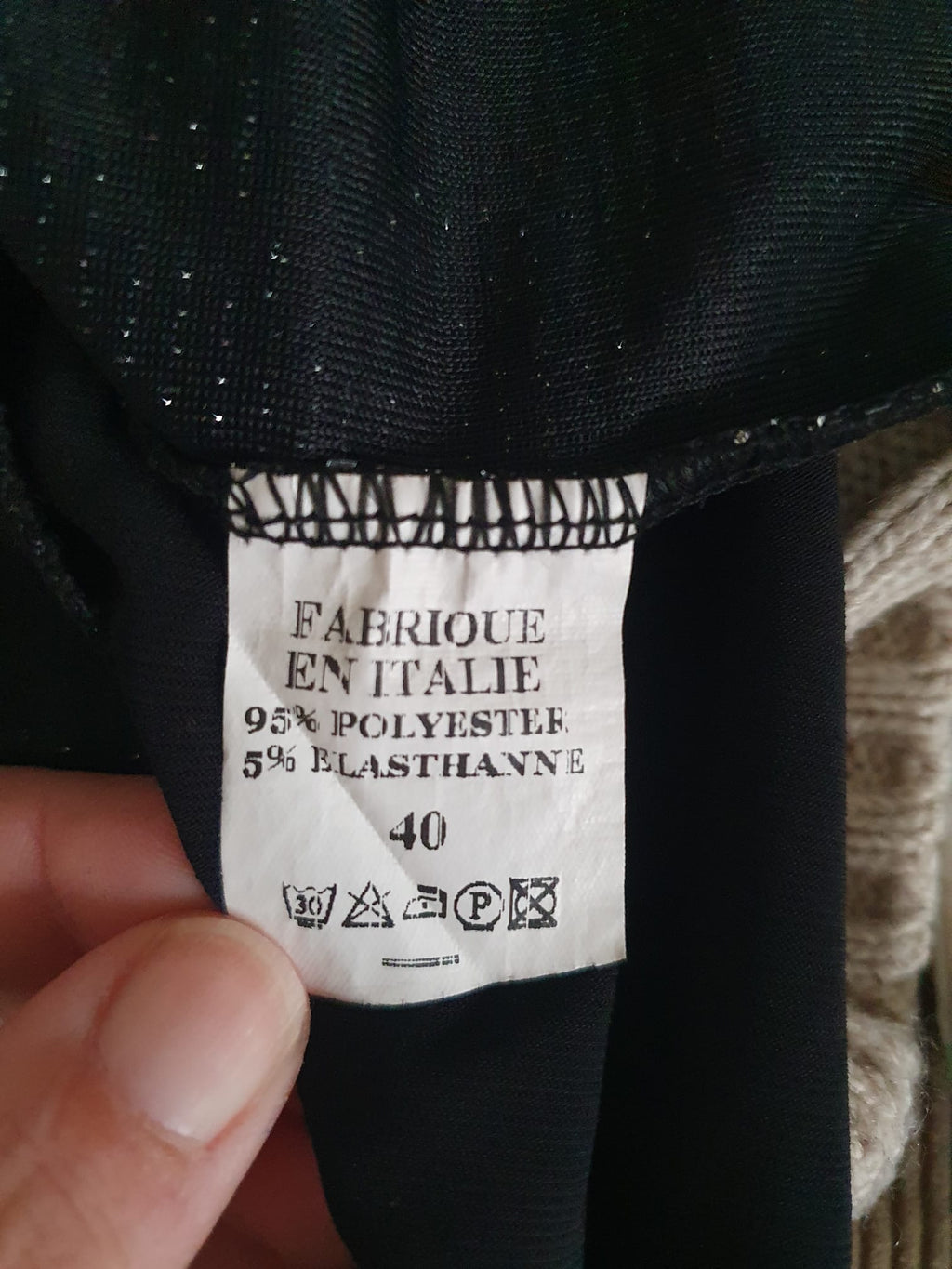 Robe de soirée de luxe Noire à strass- Éclat & Transparence T36