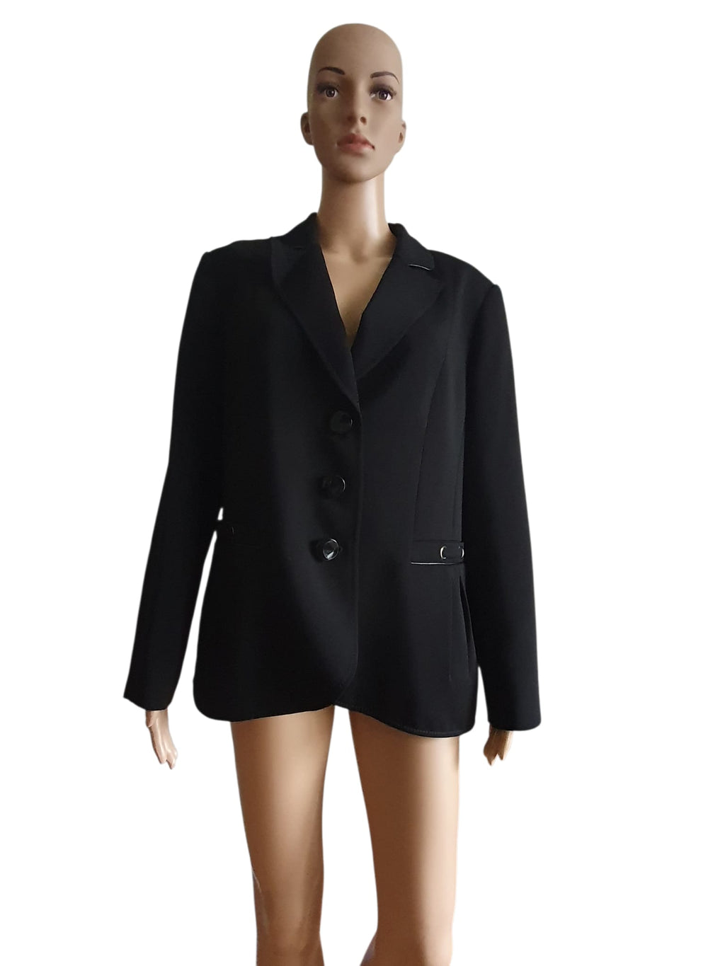Veste Blazer Noir Intense- Un Jour Ailleurs- Taille 46 (Neuve)