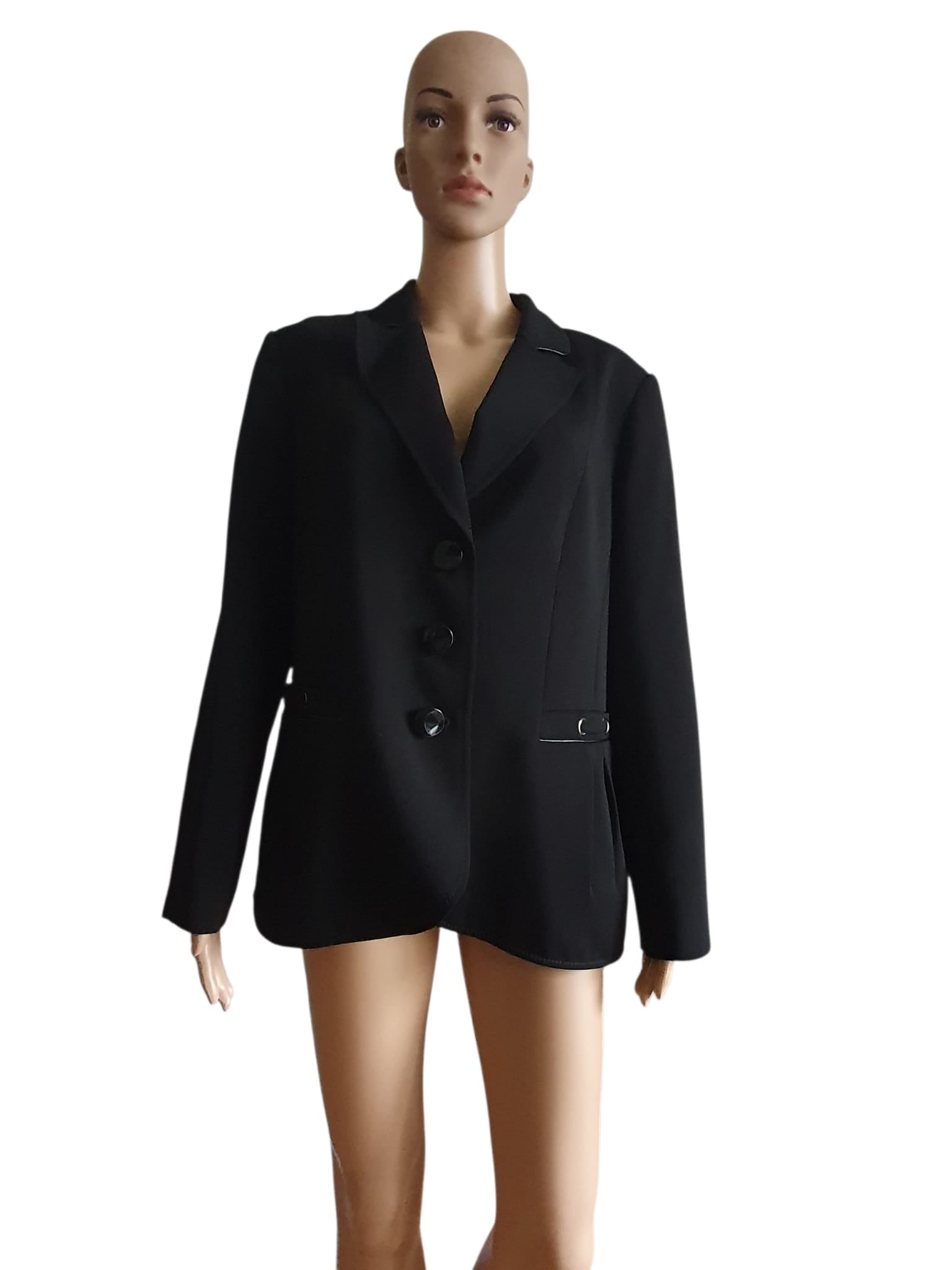 Veste Blazer Noir Intense- Un Jour Ailleurs- Taille 46 (Neuve)