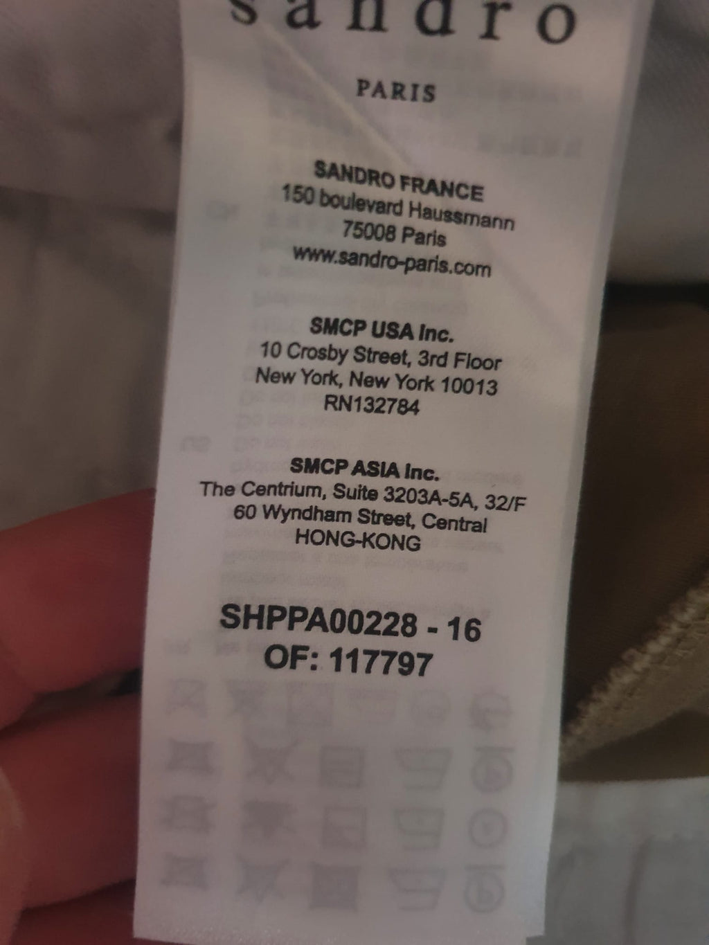 Pantalon Chino Sandro Paris – Kaki / Beige Taupe – XXL