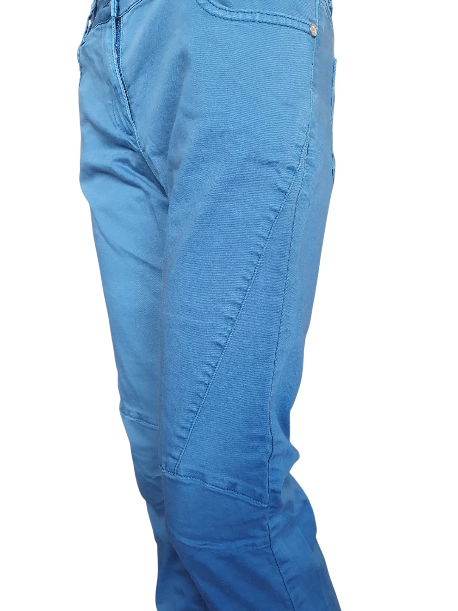 Pantalon Slim LPB - Bleu Canard - Coupe Fit & Style Biker - Taille 42
