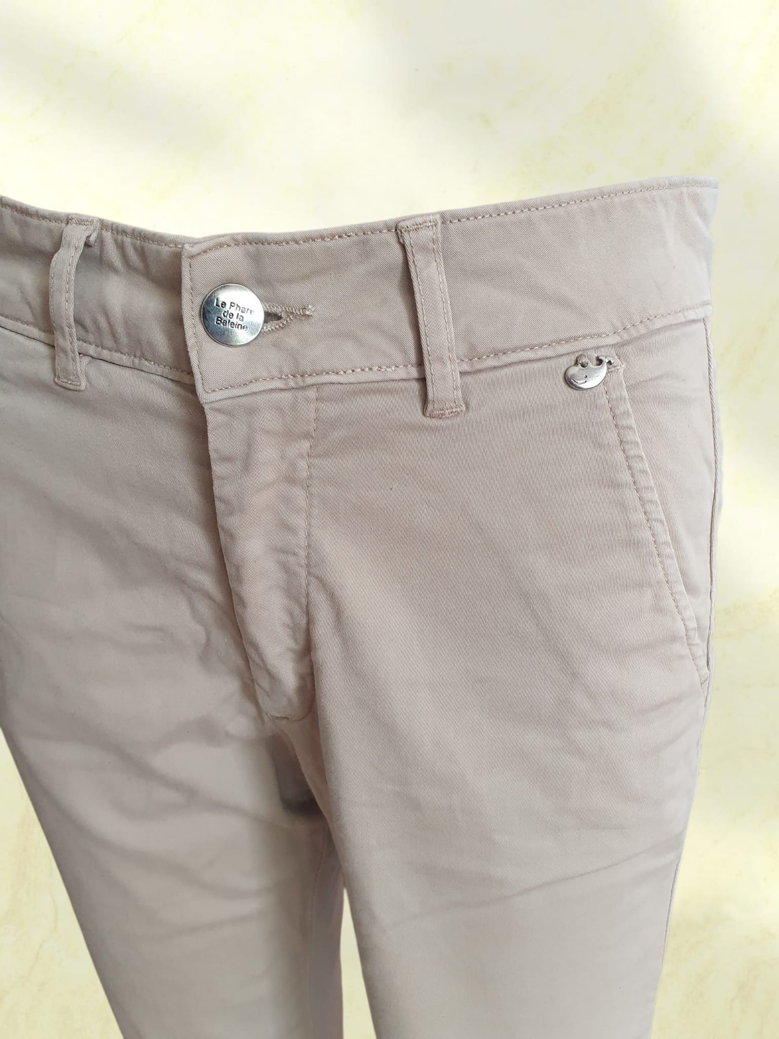 Pantalon Chino Femme Beige "Le Phare de la Baleine" - Taille 36 (FR) -