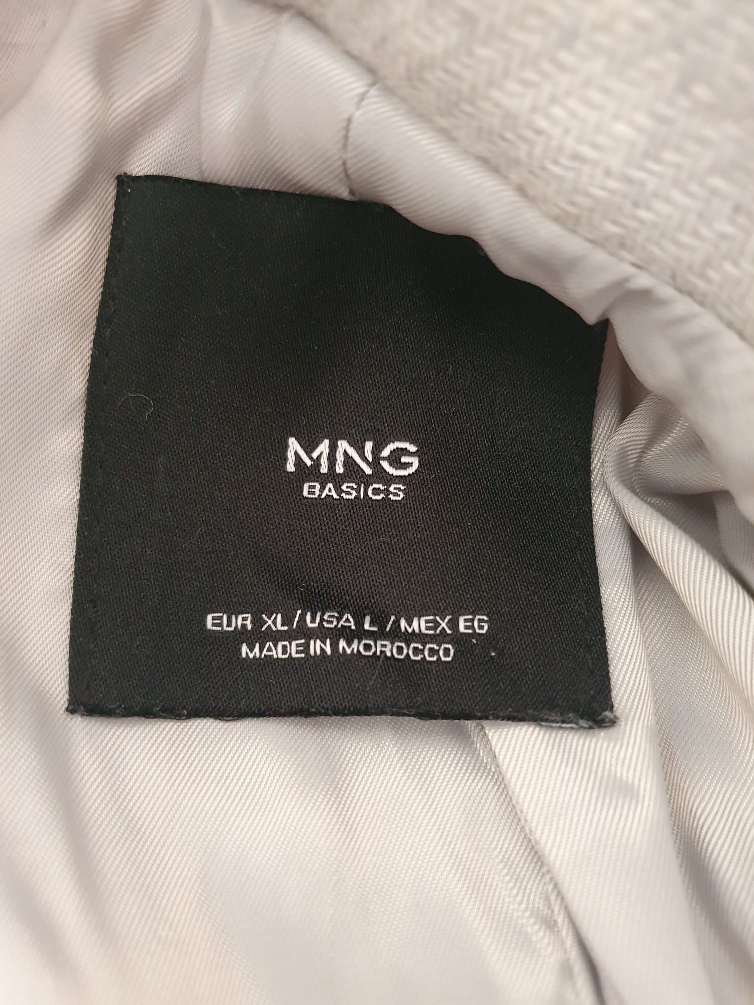 Manteau Long en Laine Gris Clair Mango (MNG Basics) – Taille 42