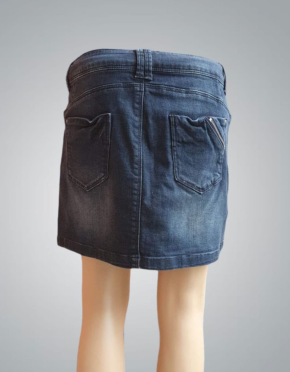 Mini-jupe en Jean Promod – Denim Brut Sablé (Taille 38)