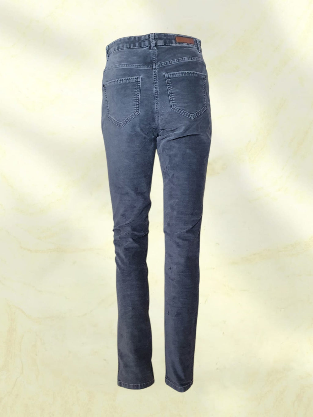 Pantalon en Velours Côtelé Gris Caroll Paris – Coupe Droit / Slim – Taille 36 (S)