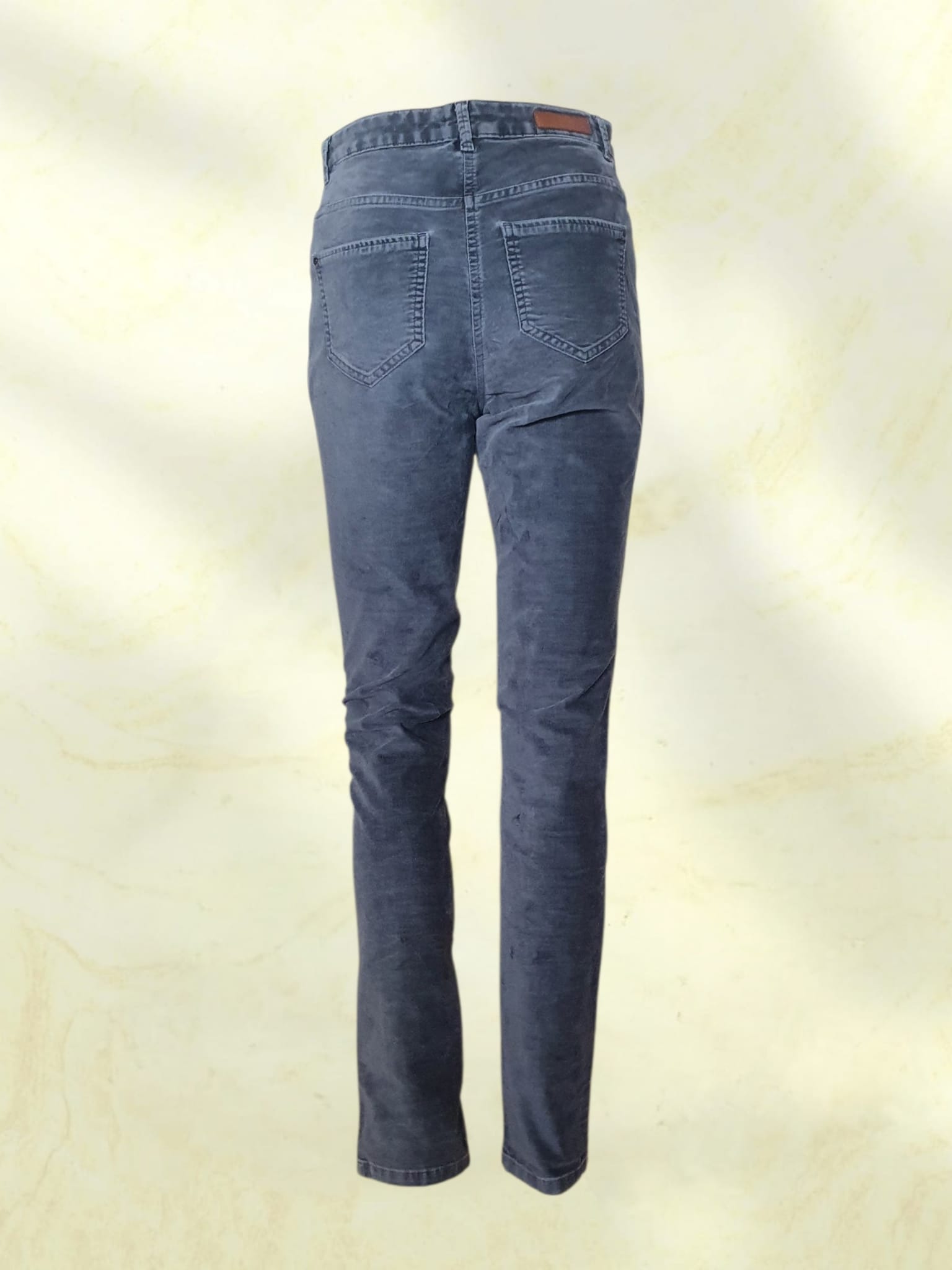 Pantalon en Velours Côtelé Gris Caroll Paris – Coupe Droit / Slim – Taille 36 (S)