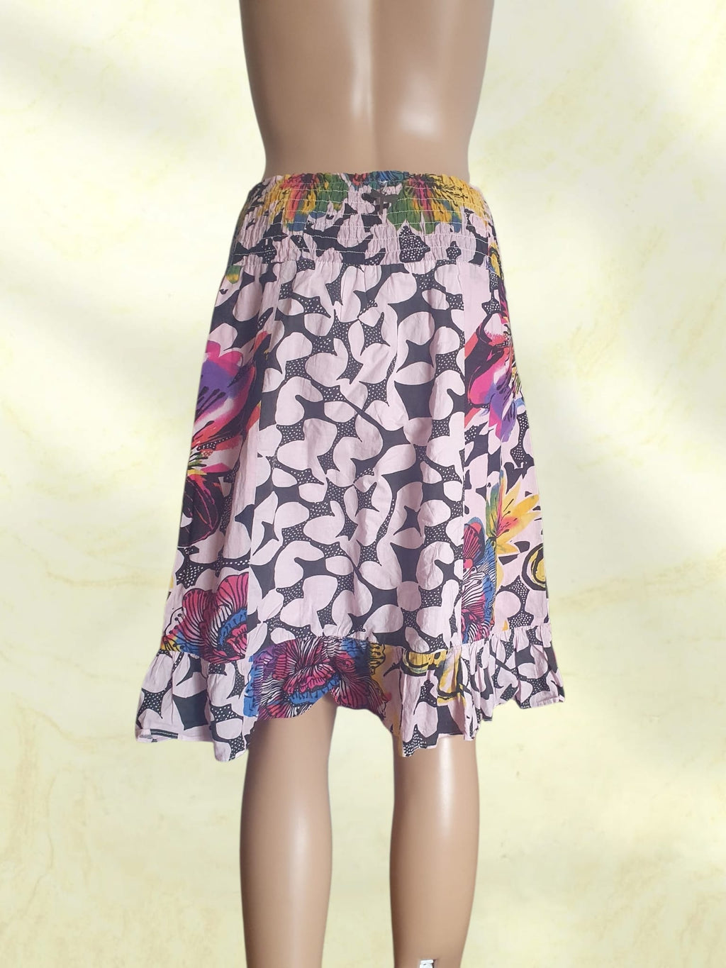 Jupe Fluide en Coton Imprimé Floral & Graphique - 101 Idées T38
