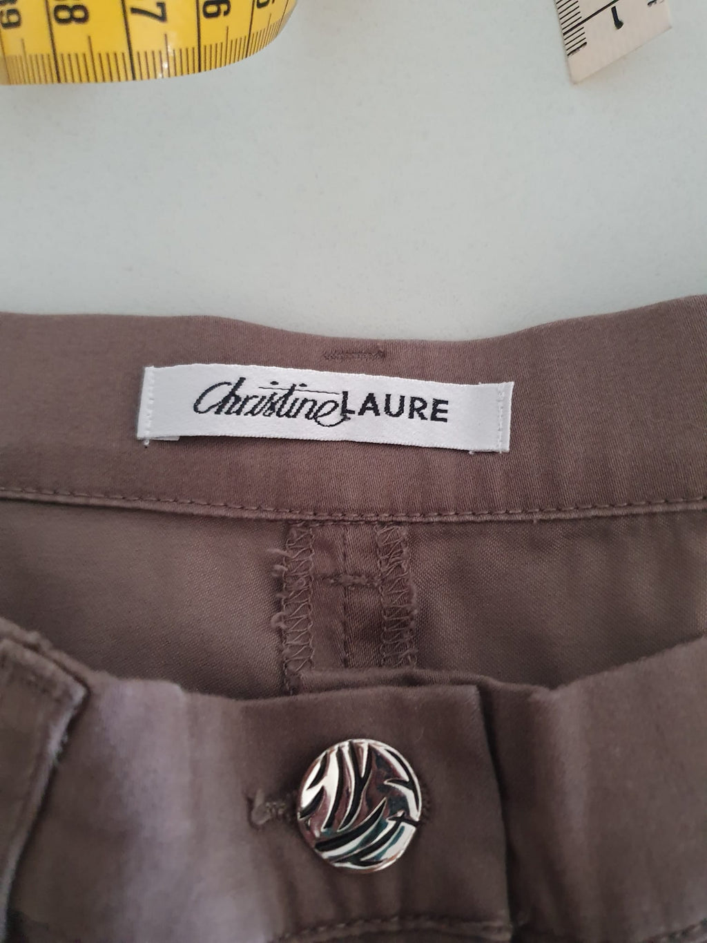 Pantalon Droit Christine Laure - Taupe Marron Glacé - Taille 42