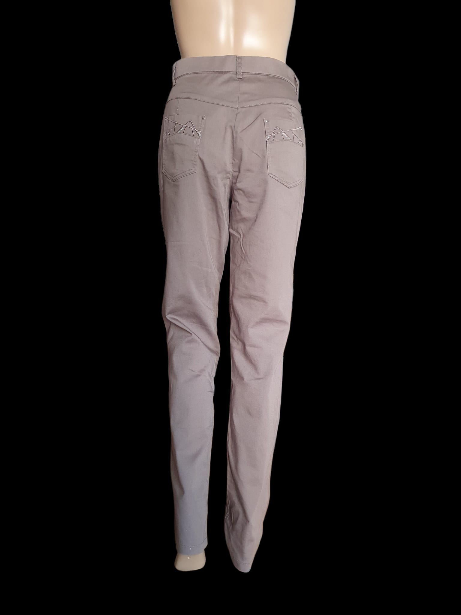 Pantalon Droit Christine Laure - Taupe Marron Glacé - Taille 42