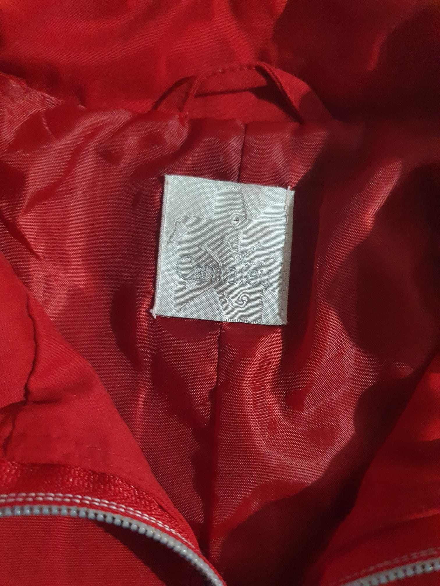 Veste Coupe-Vent Imperméable Femme Camaieu – Rouge – Taille 36