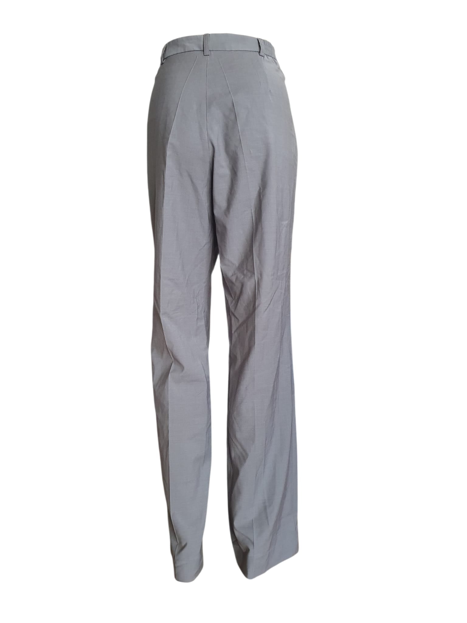 Pantalon Droit Un Jour Ailleurs - Modèle "Fabienne" - Laine Froide & Élasthanne - Gris T40