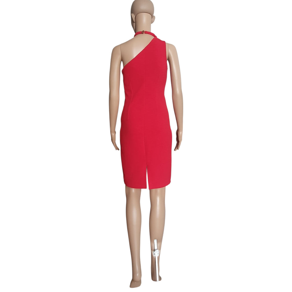 Robe Rouge Asymétrique Ajustée - MORGAN DE TOI - Taille 34