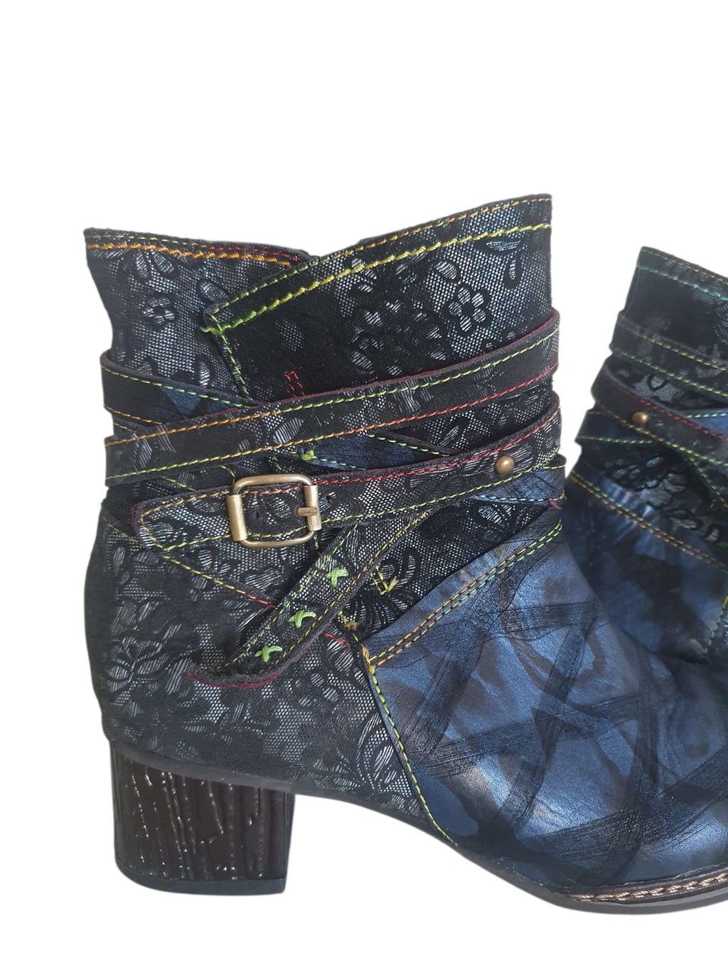 Bottines Laura Vita L'exceptionnelle Alliance du cuir et de la dentelle