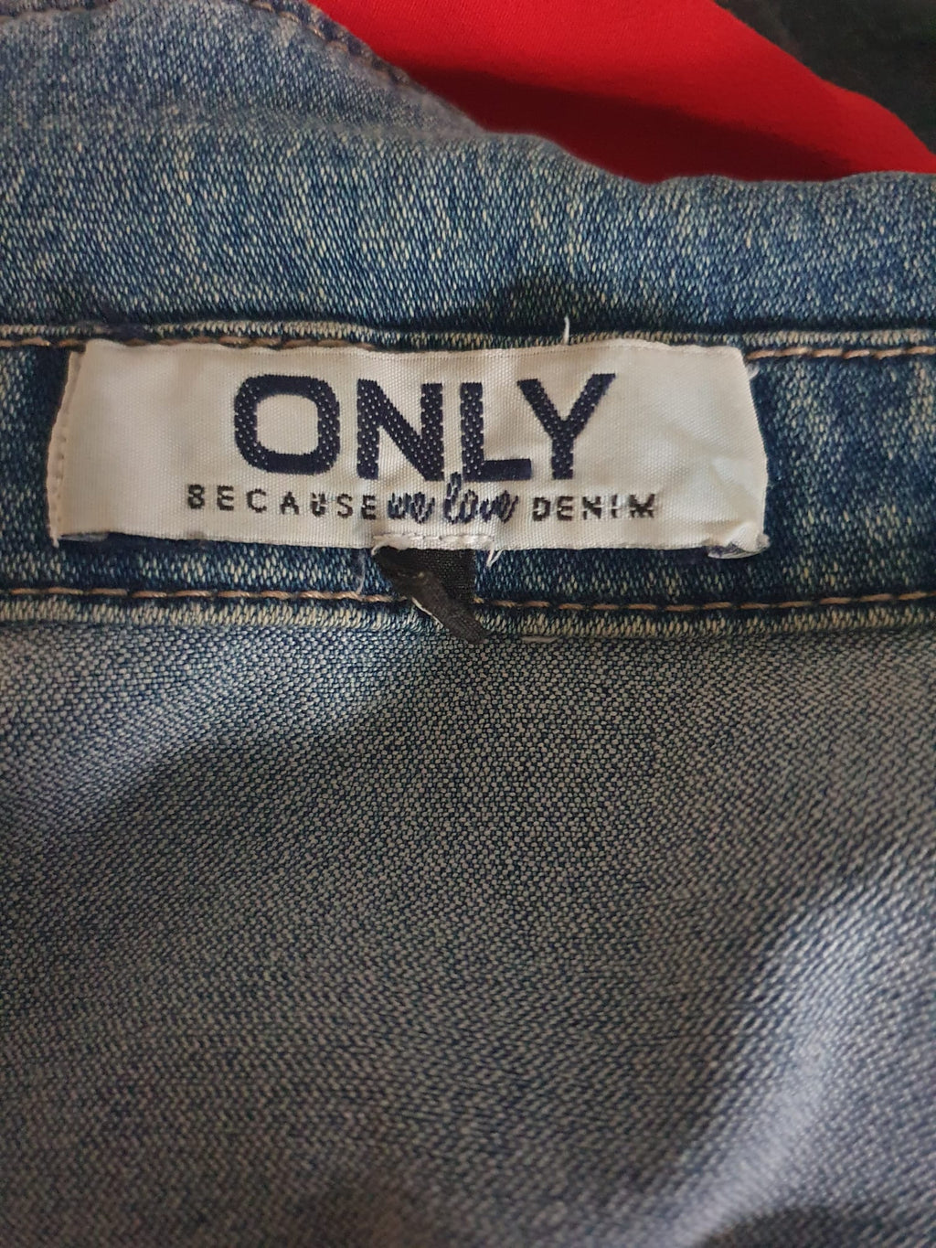 Veste en jean ajustée Only- Denim Bleu Claire- T34