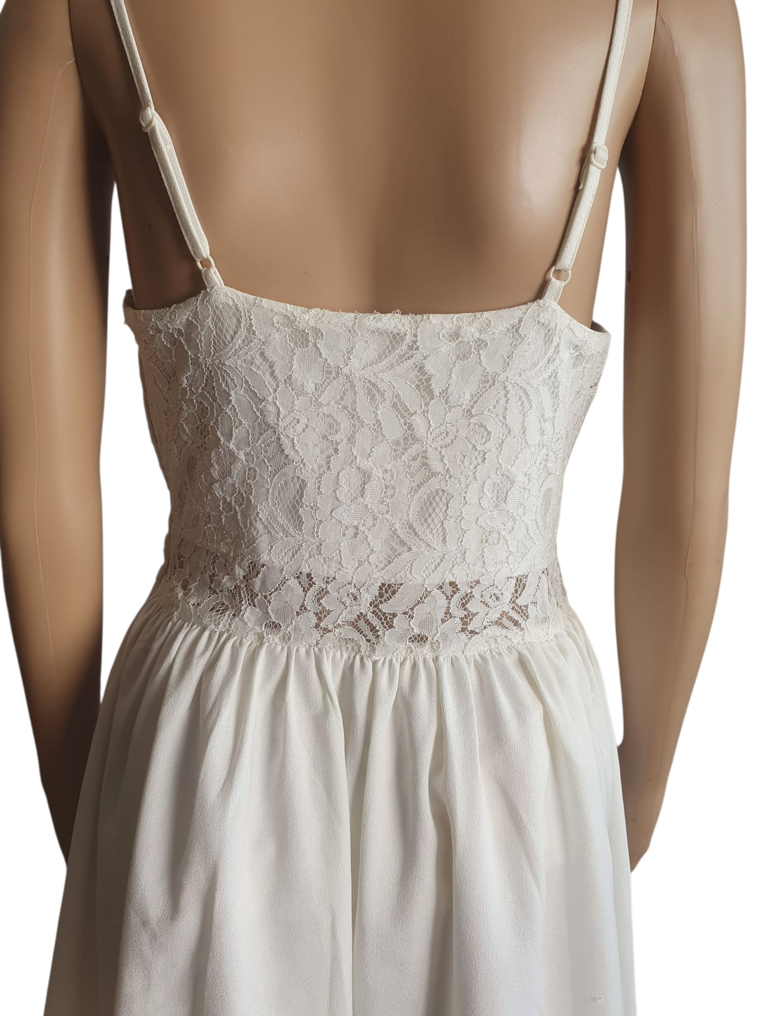 La Robe "Escale Bohème"- Caméléon- Blanche & Dentelle T38
