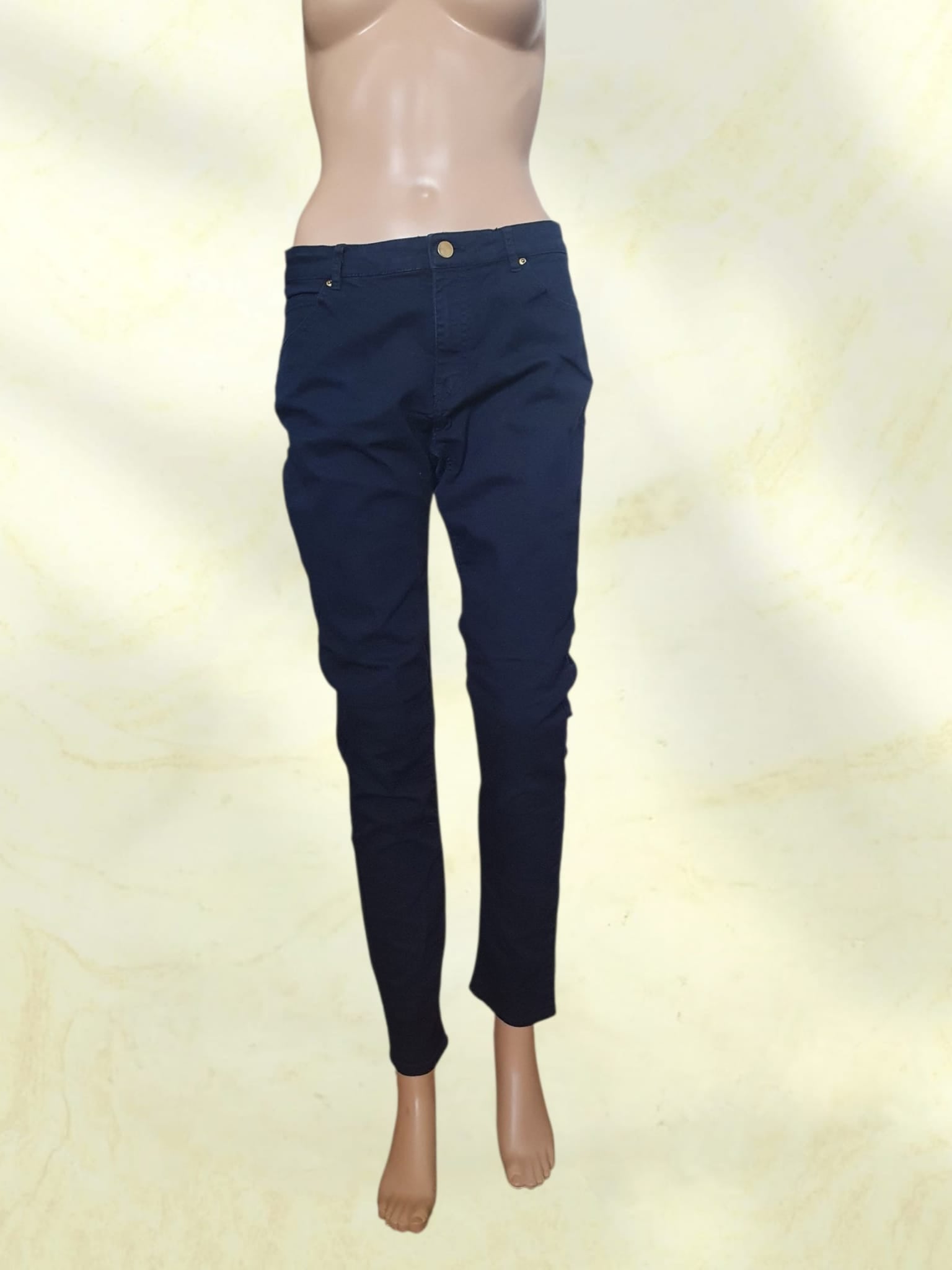 Jean Slim Femme Bleu Marine H&M – Taille 42