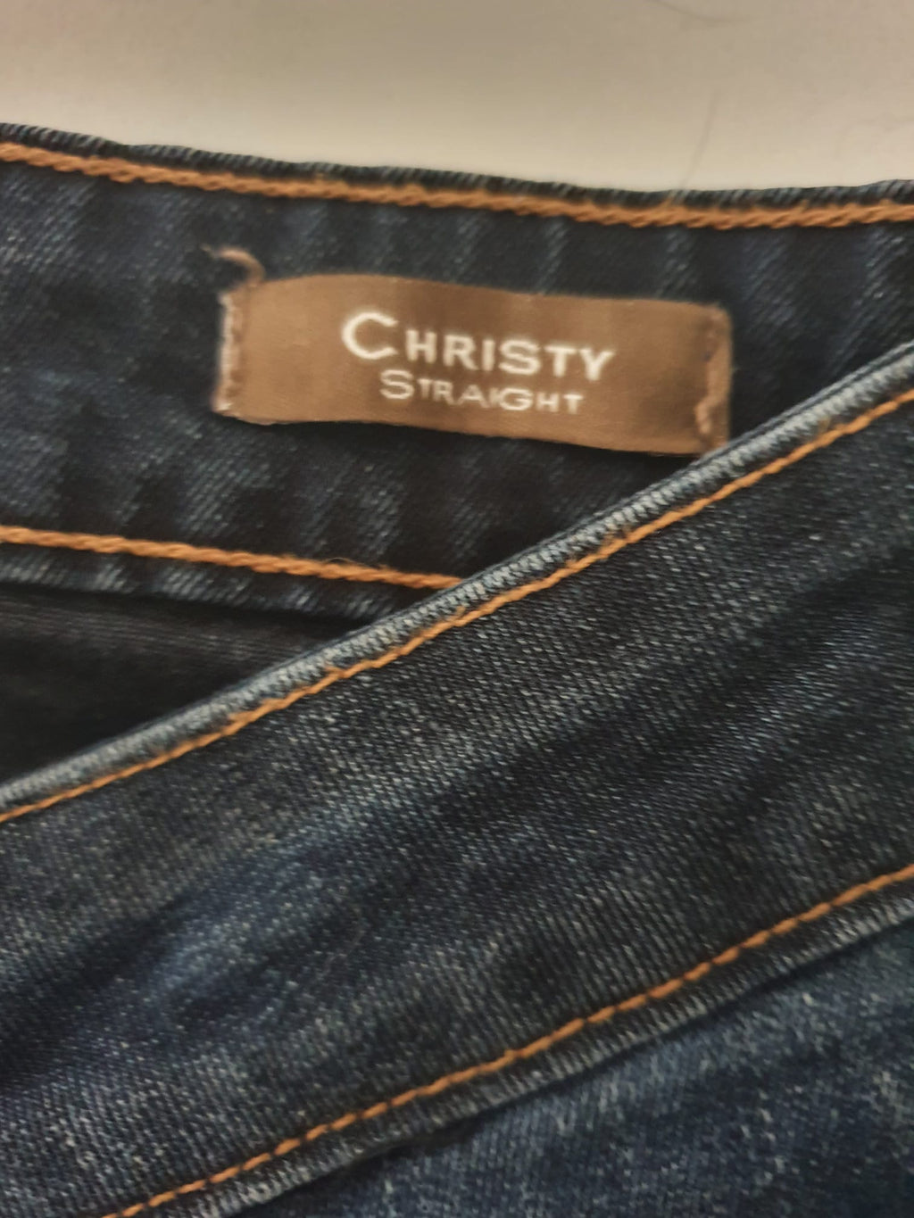 Jean Droit Femme Bleu Brut - MANGO JEANS Modèle Christy Straight - T34-36