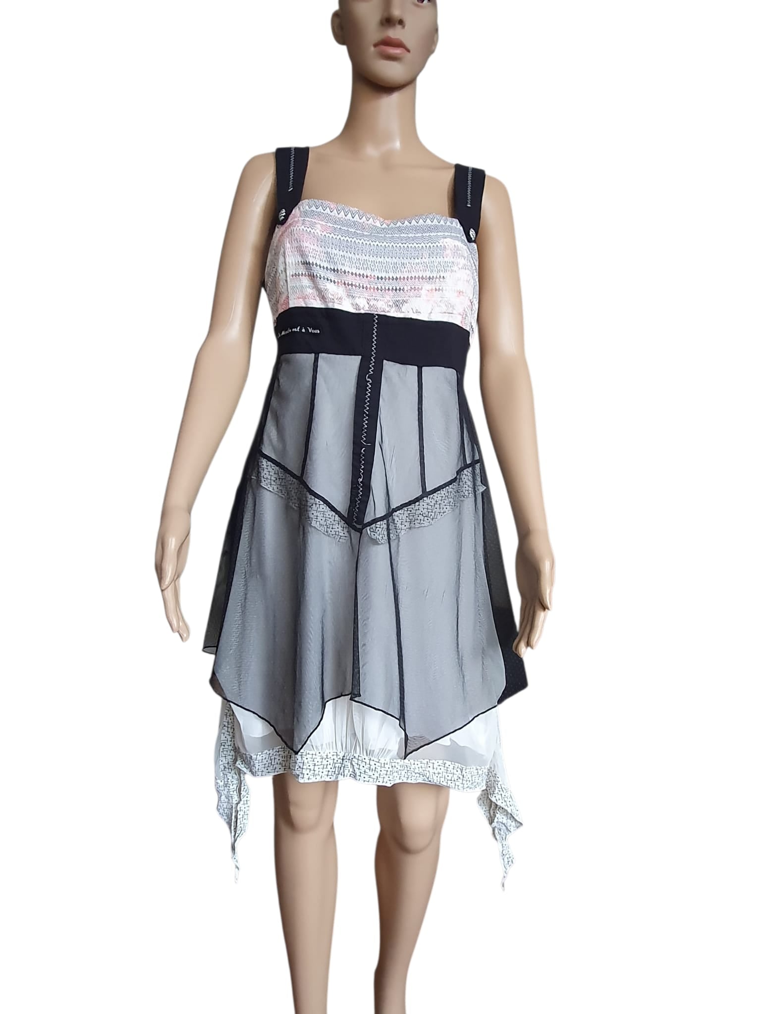 Robe de Créateur "La Mode est à Vous" – Style Bohème Chic & Asymétrique - Taille 38 (M