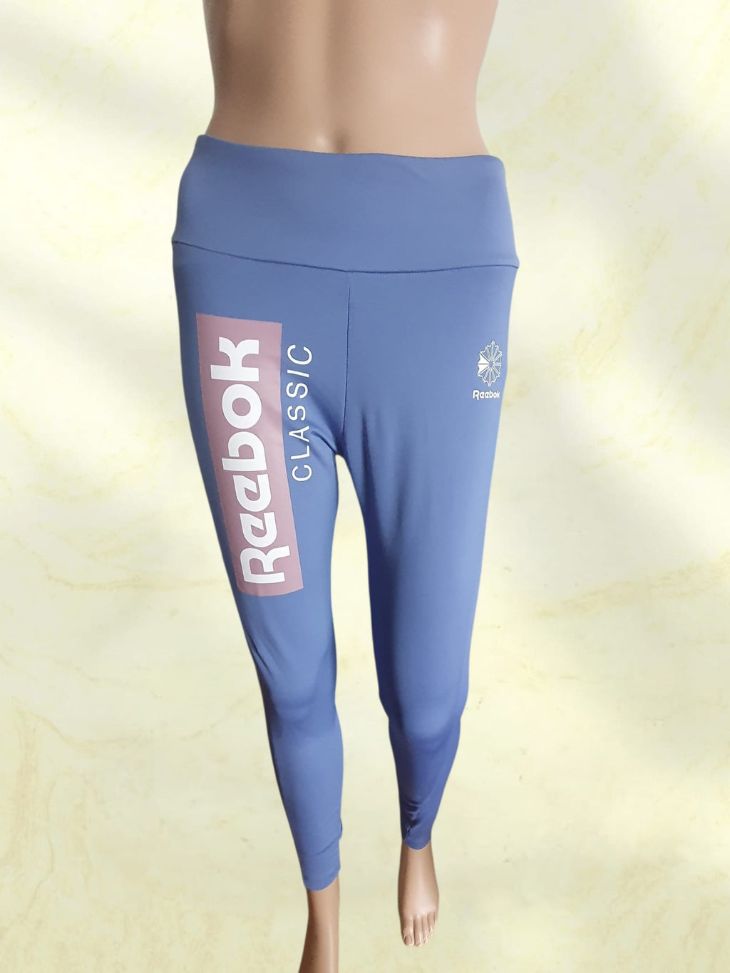 Legging Reebok Classic Pervenche / Mauve Pastel pour Femme – Taille S