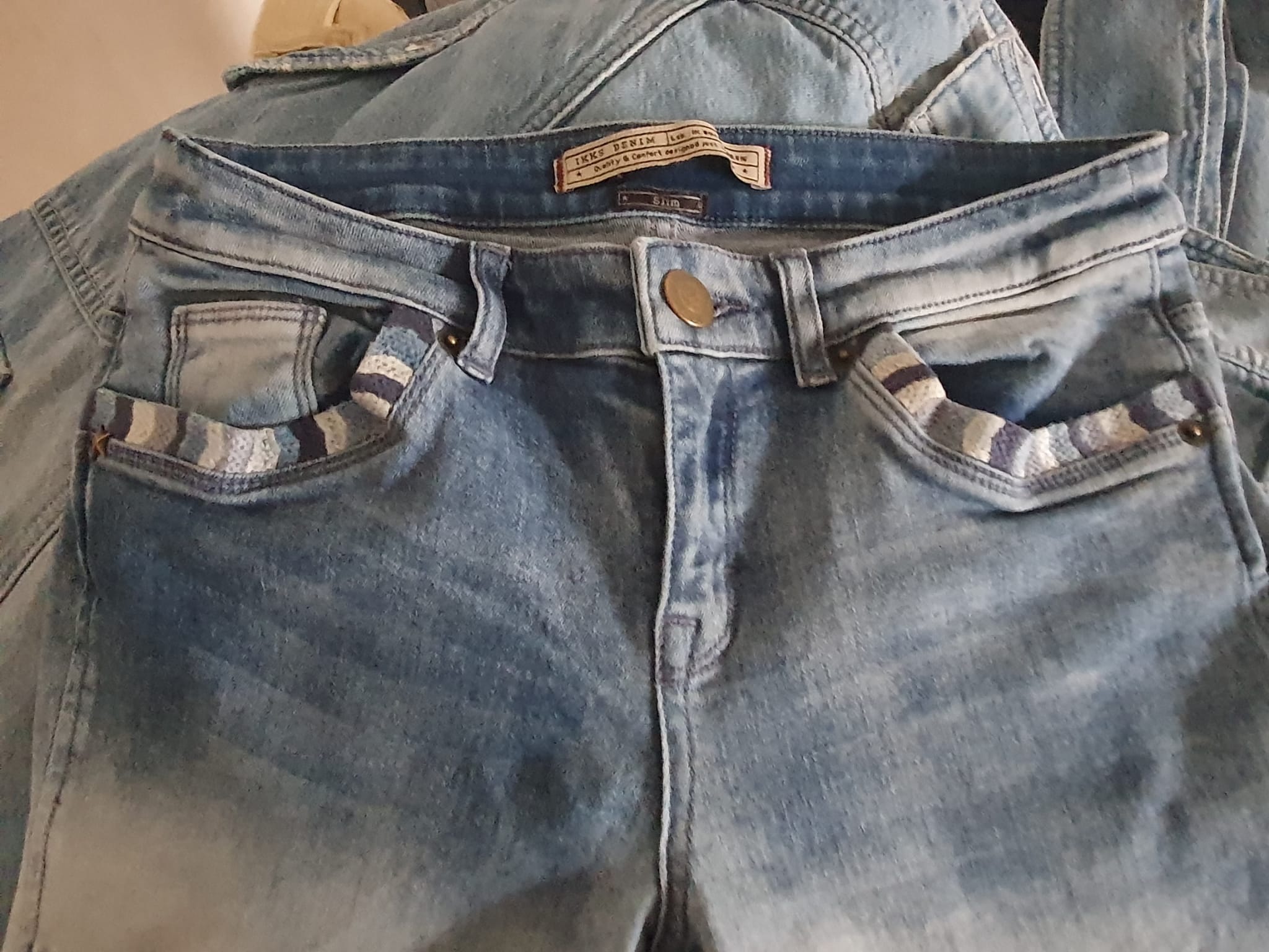 Jean Slim Ikks Denim - L'élégance Rock & Bohème- Taille 36