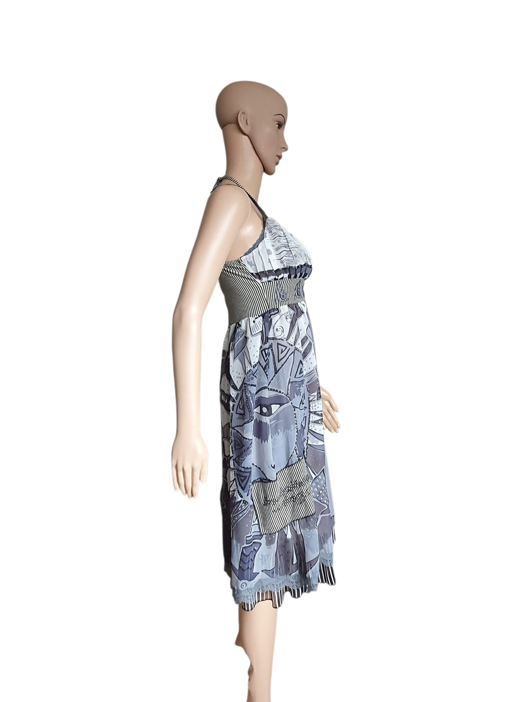 🖤 Robe d’été Lulu H Paris – Imprimé Graphique & Dos Nu Sophistiqué T36